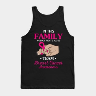 Nobody Fights Alone Team Breast Cancer Awareness Tank Top